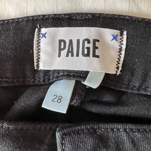 Paige Womens Verdugo Ultra Skinny Jegging Pants Black Size 28 - Picture 5 of 11
